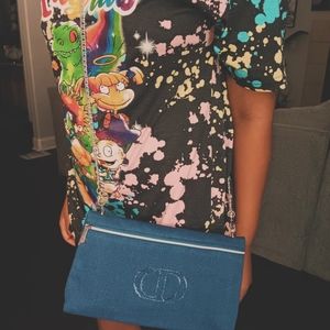 Christian dior denim crossbody